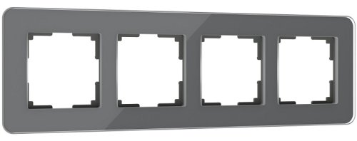 Рамка универсальная Werkel Elite 4-м. стекло графит картинка